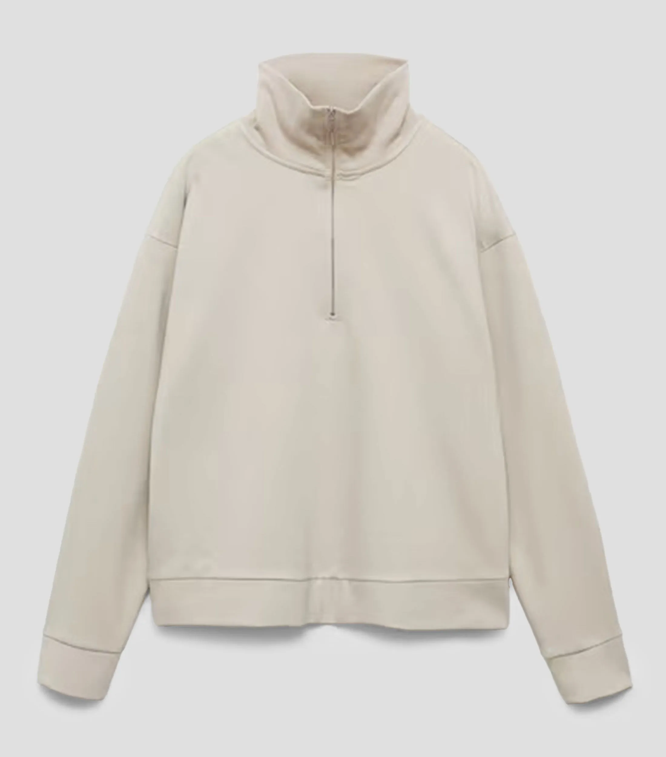 Mango Sudadera con Cierre Mujer