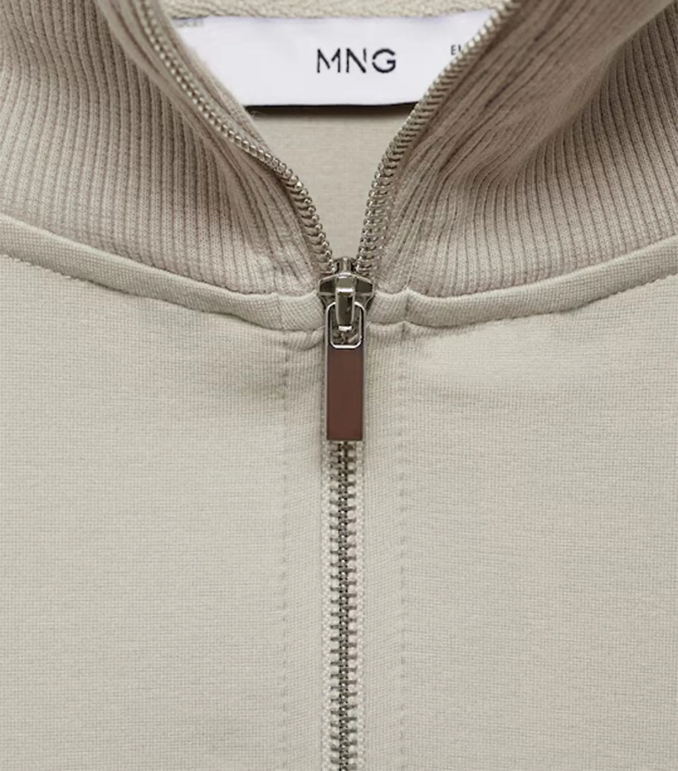 Mango Sudadera con Cierre Mujer