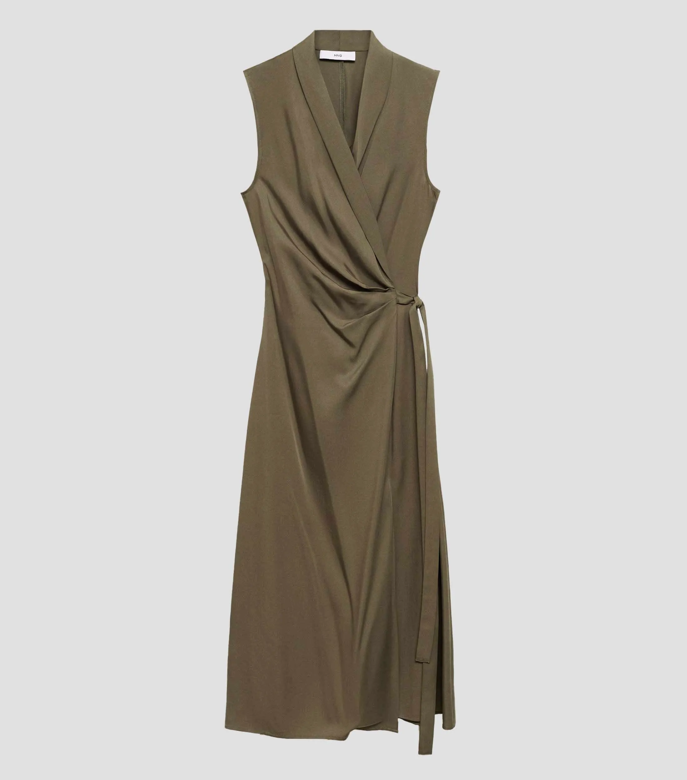 Mango Vestido largo liso Mujer