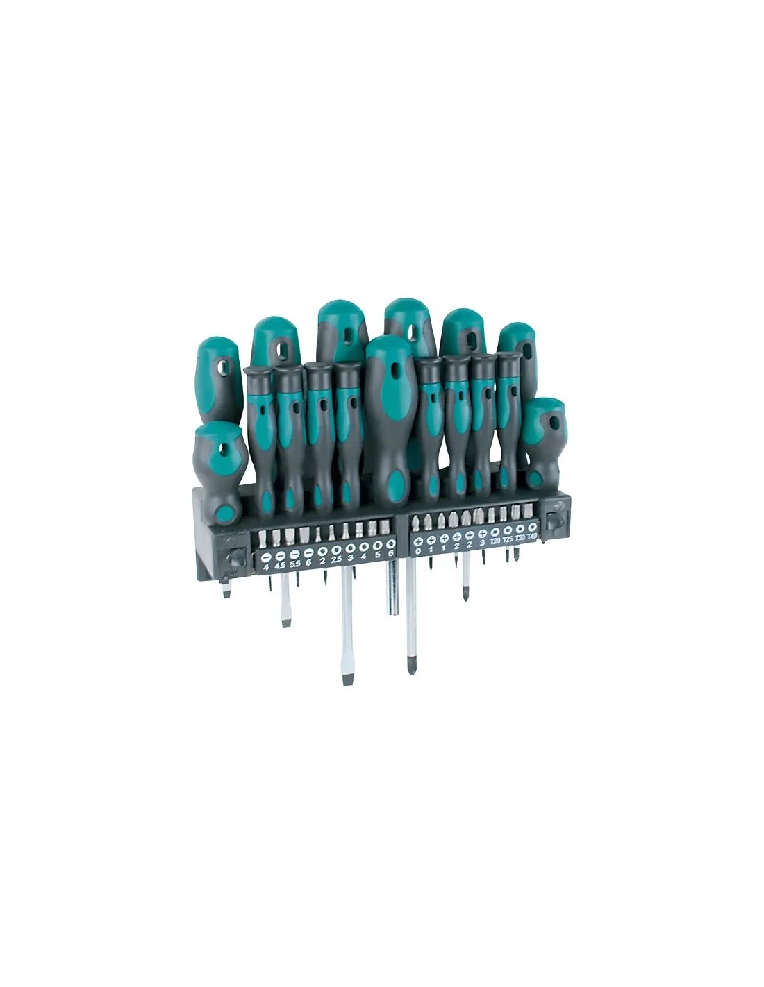 MANNESMANN M11415  JUEGO DESTORNILLADORES Y PUNTAS 37 PIEZAS