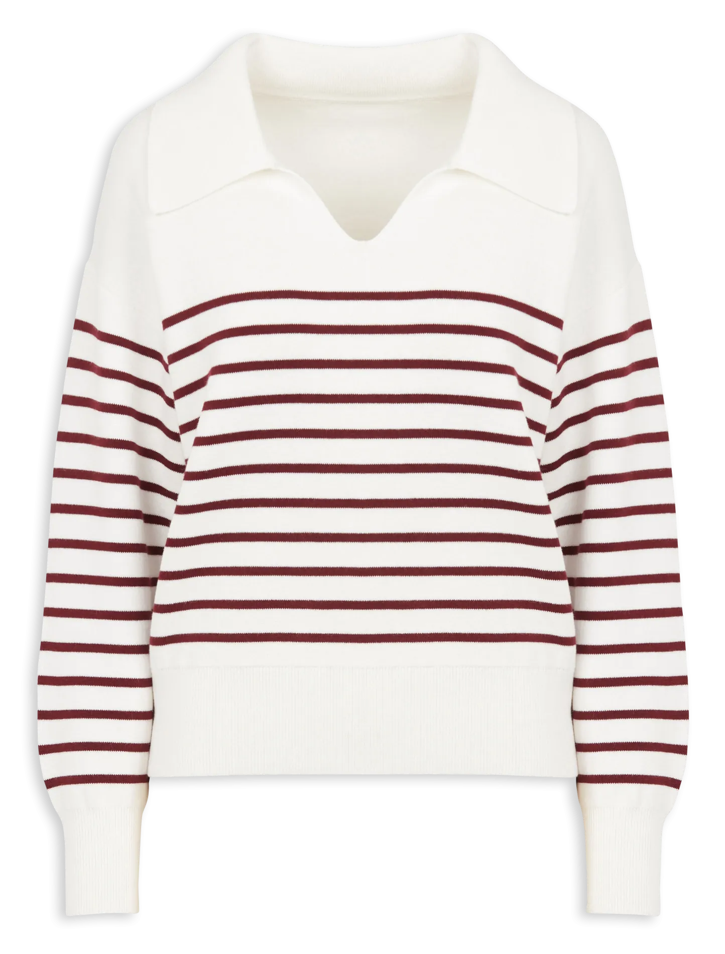 MARIE SIXTINE ANTONELLA  JERSEY CLáSICO DE ALGODóN A RAYAS EN BLANCO
