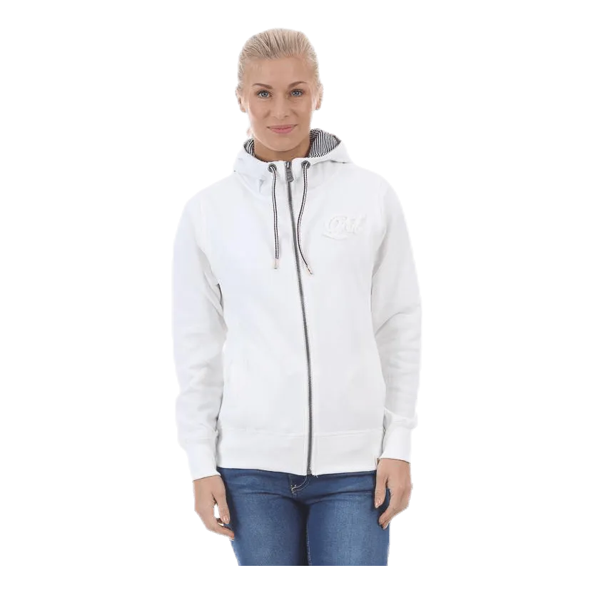Marina Otterö Zip Hood White