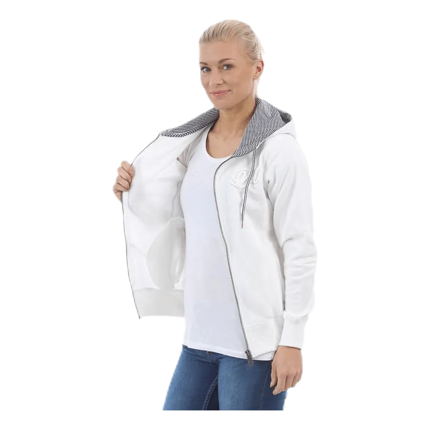 Marina Otterö Zip Hood White