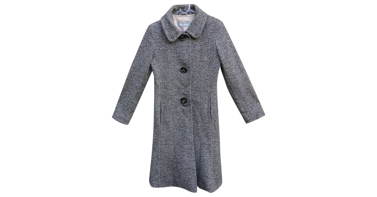 Max Mara Abrigos, Ropa de calle Gris 