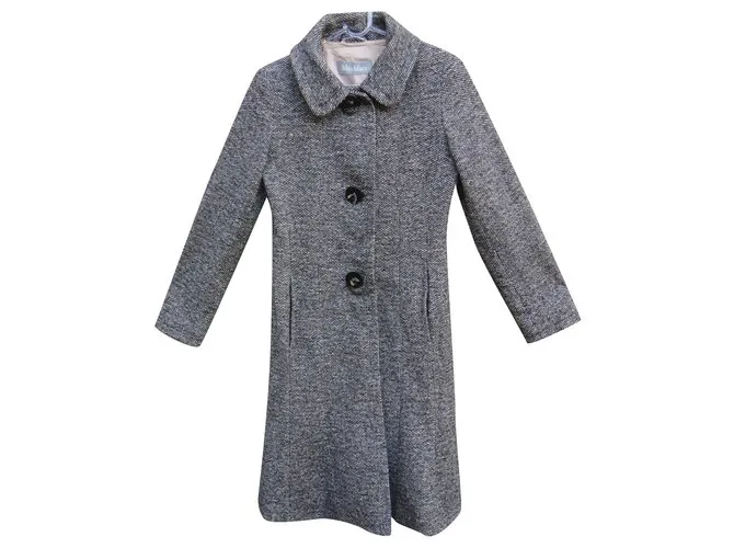 Max Mara Abrigos, Ropa de calle Gris 