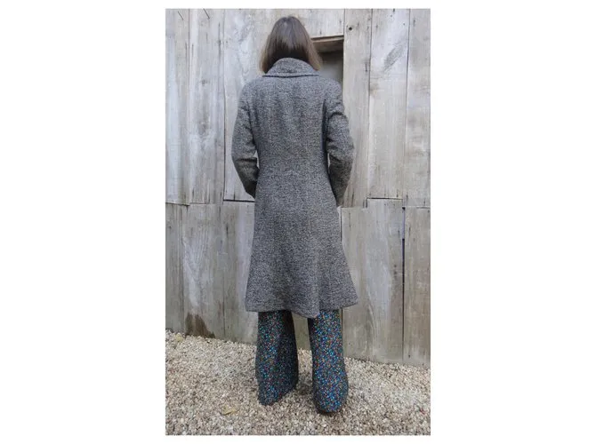 Max Mara Abrigos, Ropa de calle Gris 