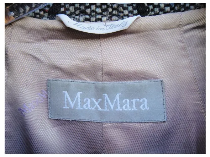 Max Mara Abrigos, Ropa de calle Gris 