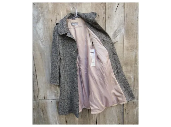 Max Mara Abrigos, Ropa de calle Gris 