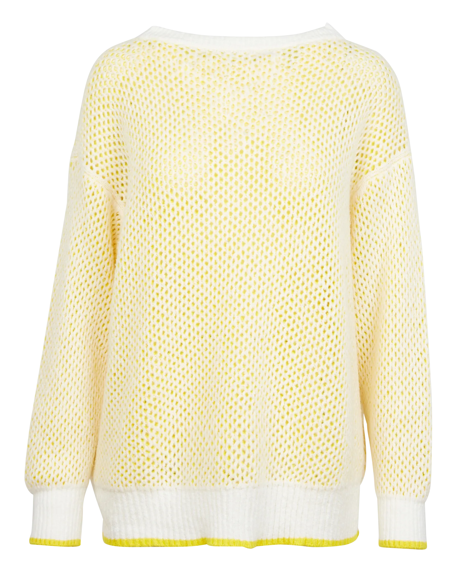 MAX&CO. MATERIA  JERSEY DE ALGODóN MEZCLADO CON CUELLO REDONDO REVERSIBLE EN BLANCO