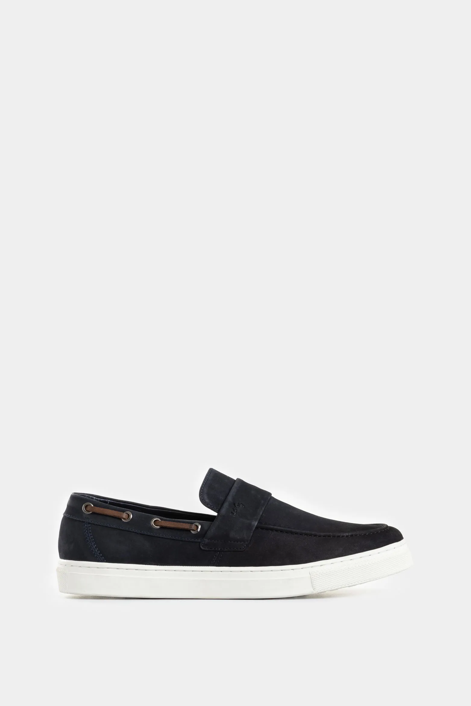 Mocasines Brescia de cuero gamuzado para hombre efecto envejecido