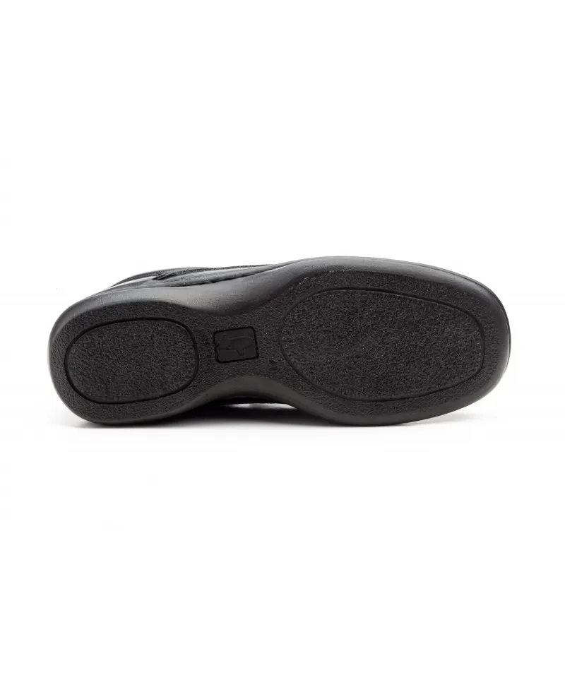Mocasines Cactus Hombre Piel Negro Elásticos
