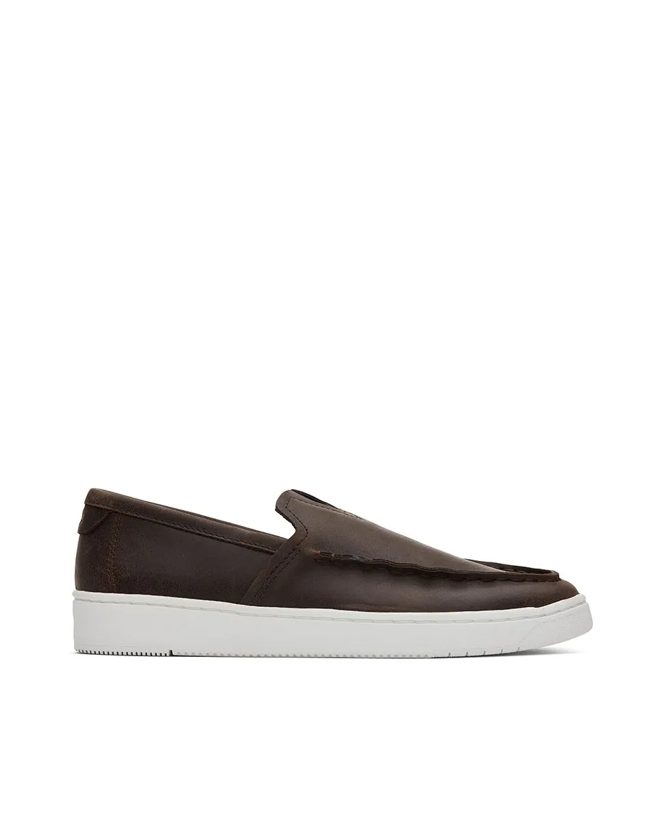 Mocasines de hombre marrón oscuro