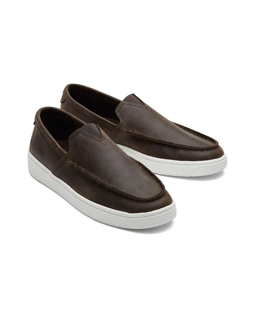 Mocasines de hombre marrón oscuro