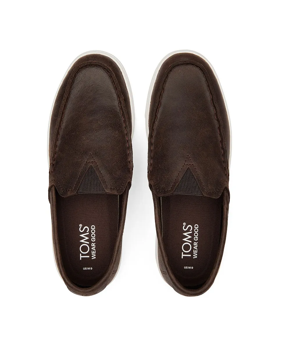 Mocasines de hombre marrón oscuro