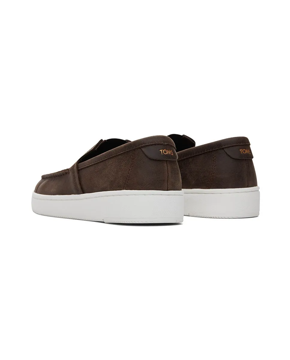 Mocasines de hombre marrón oscuro