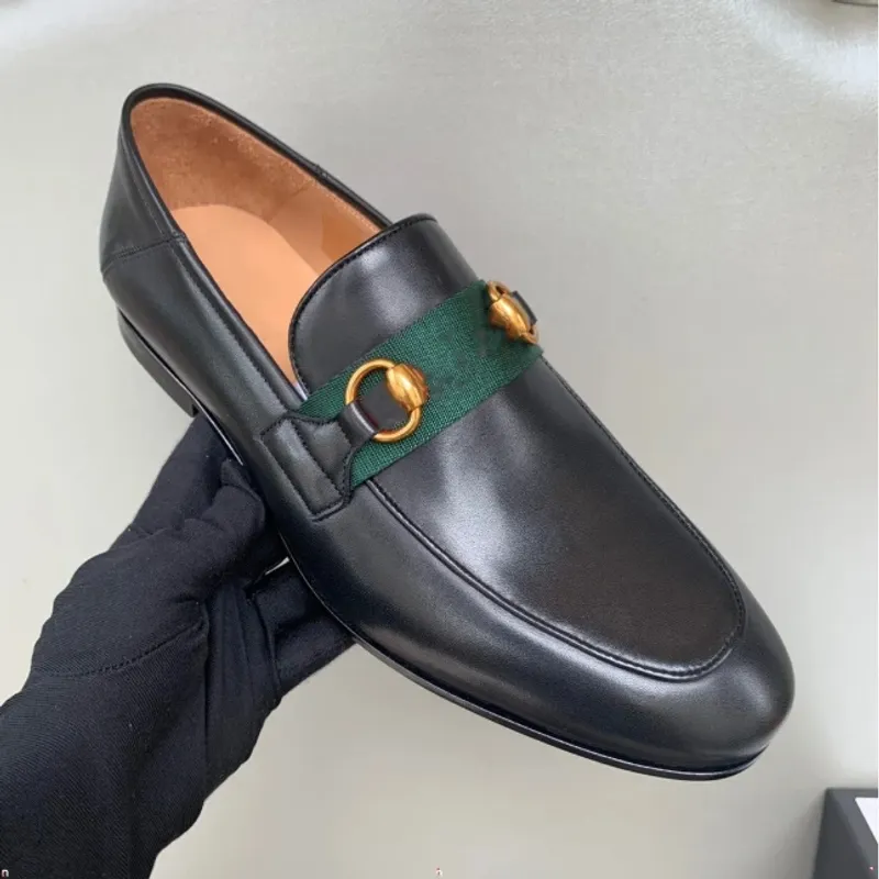Mocasines Jordaan de cuero para hombre, zapatos de vestir de diseñador, moda de lujo, mocasines informales G HORSEBIT, zapatos v