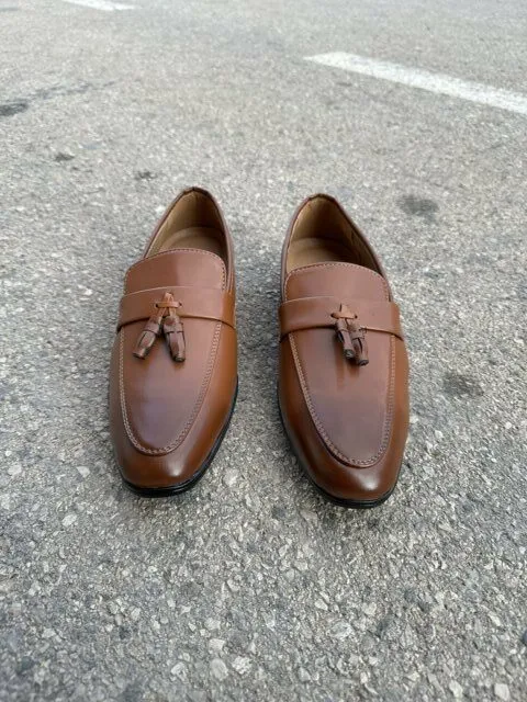 Mocasines marrones para evento hombre