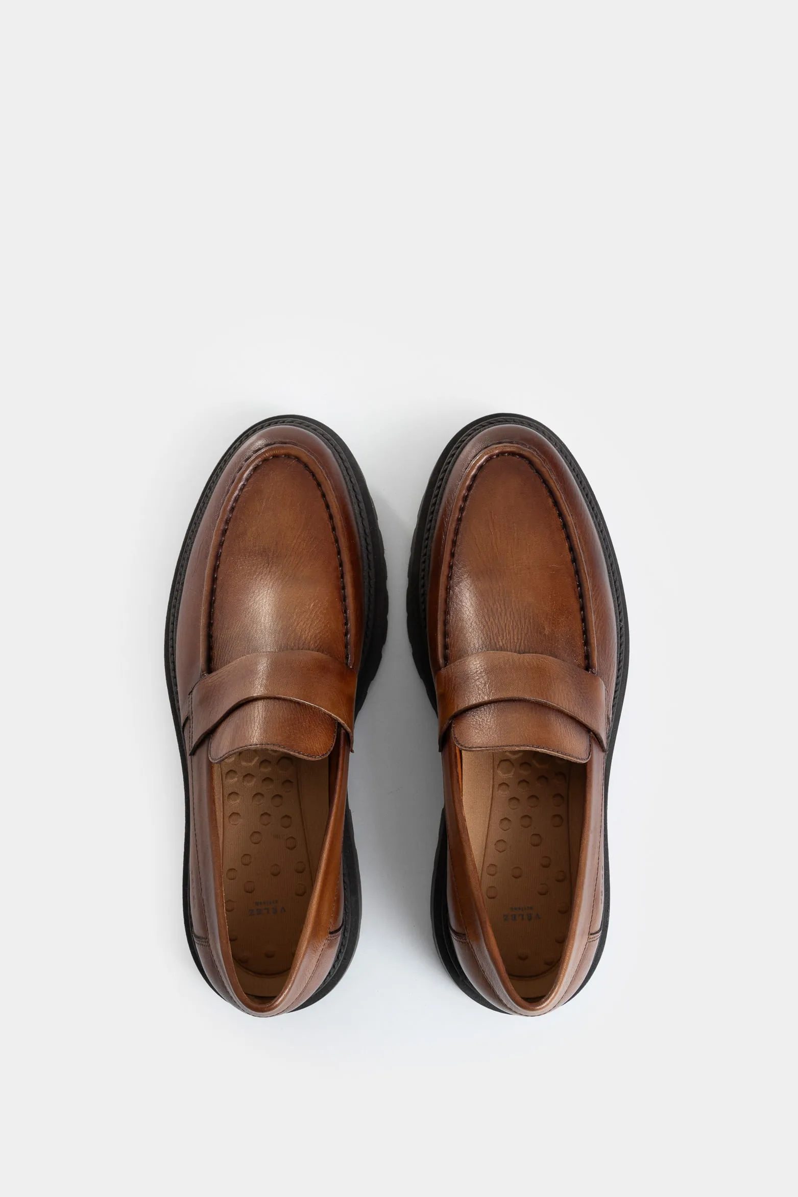 Mocasines Sunny de cuero para hombre antifaz