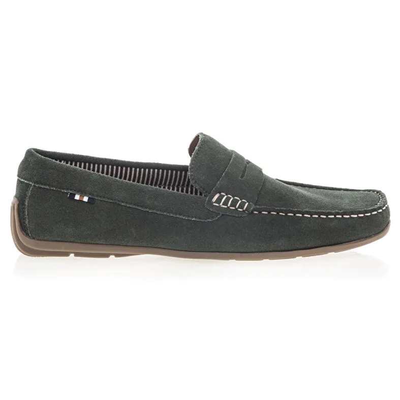 Mocasines verdes para hombre