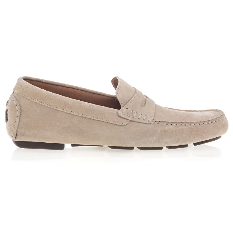 Mocasines/ zapatos barco hombre beige