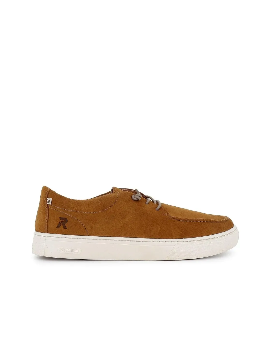 Mocasín cordones y piel hombre cuero RIEKER ANTISTRESS