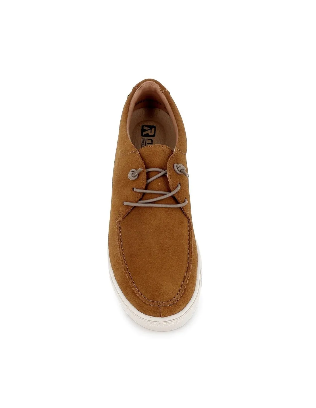 Mocasín cordones y piel hombre cuero RIEKER ANTISTRESS