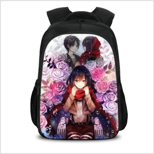 Mochila Ataque a los Titanes Mikasa Ackerman