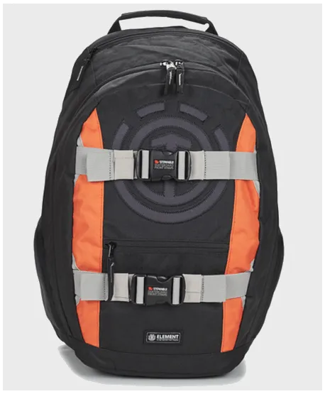 Mochila ELEMENT Mohave Negro Naranja