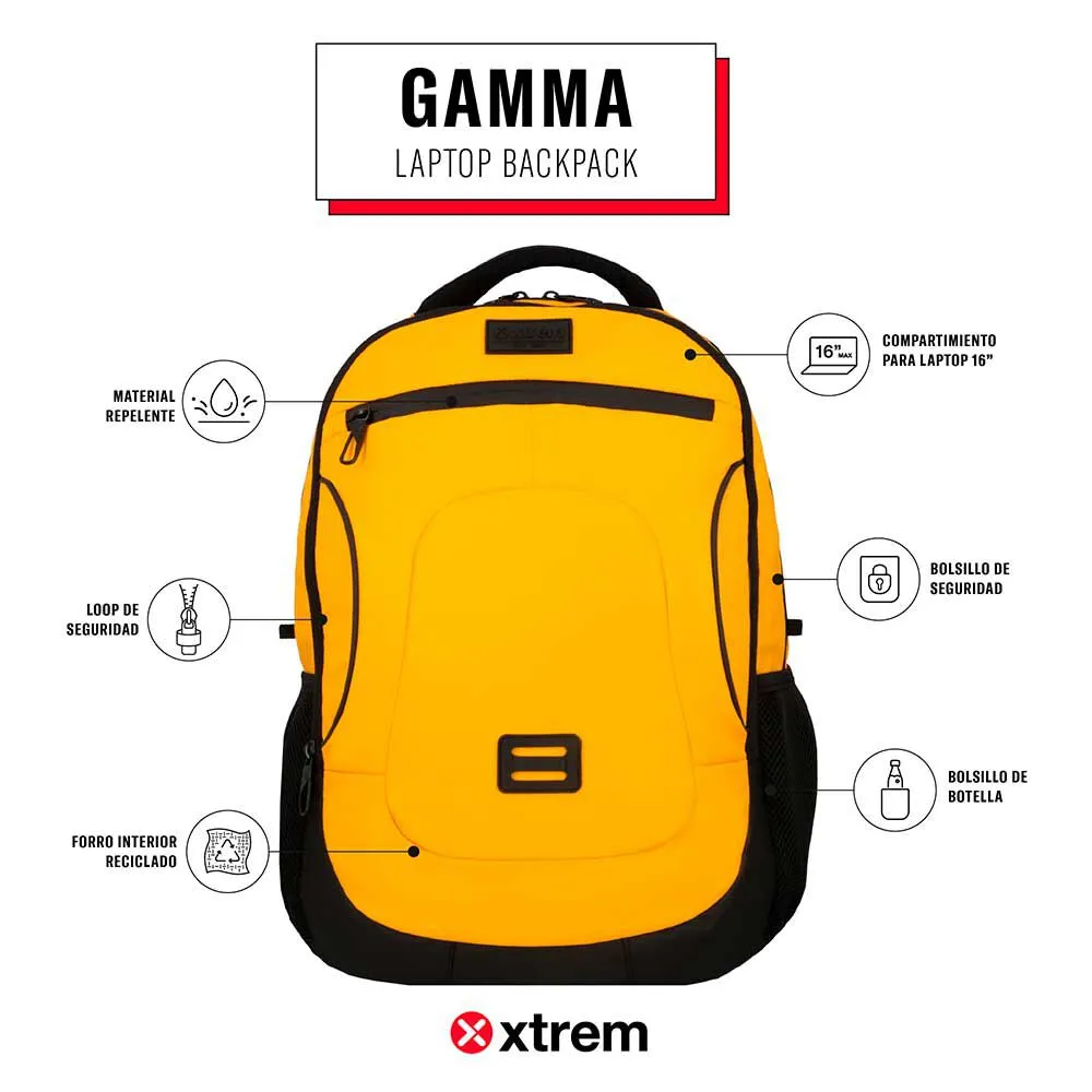 Mochila Notebook Xtrem Gamma 5XT Amarillo 16"