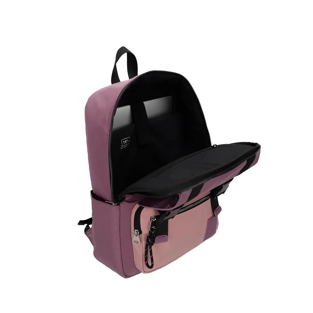 Mochila para laptop LEXIE 15 rosada/violeta