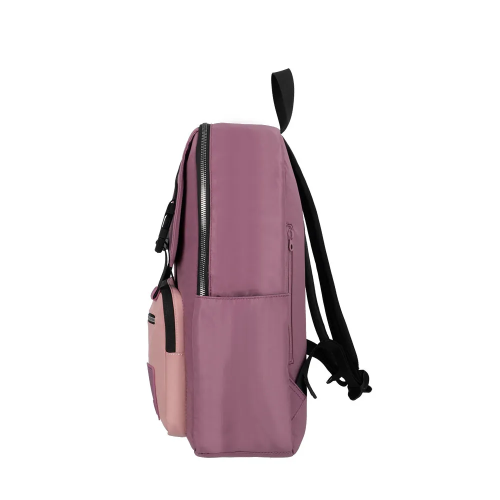 Mochila para laptop LEXIE 15 rosada/violeta