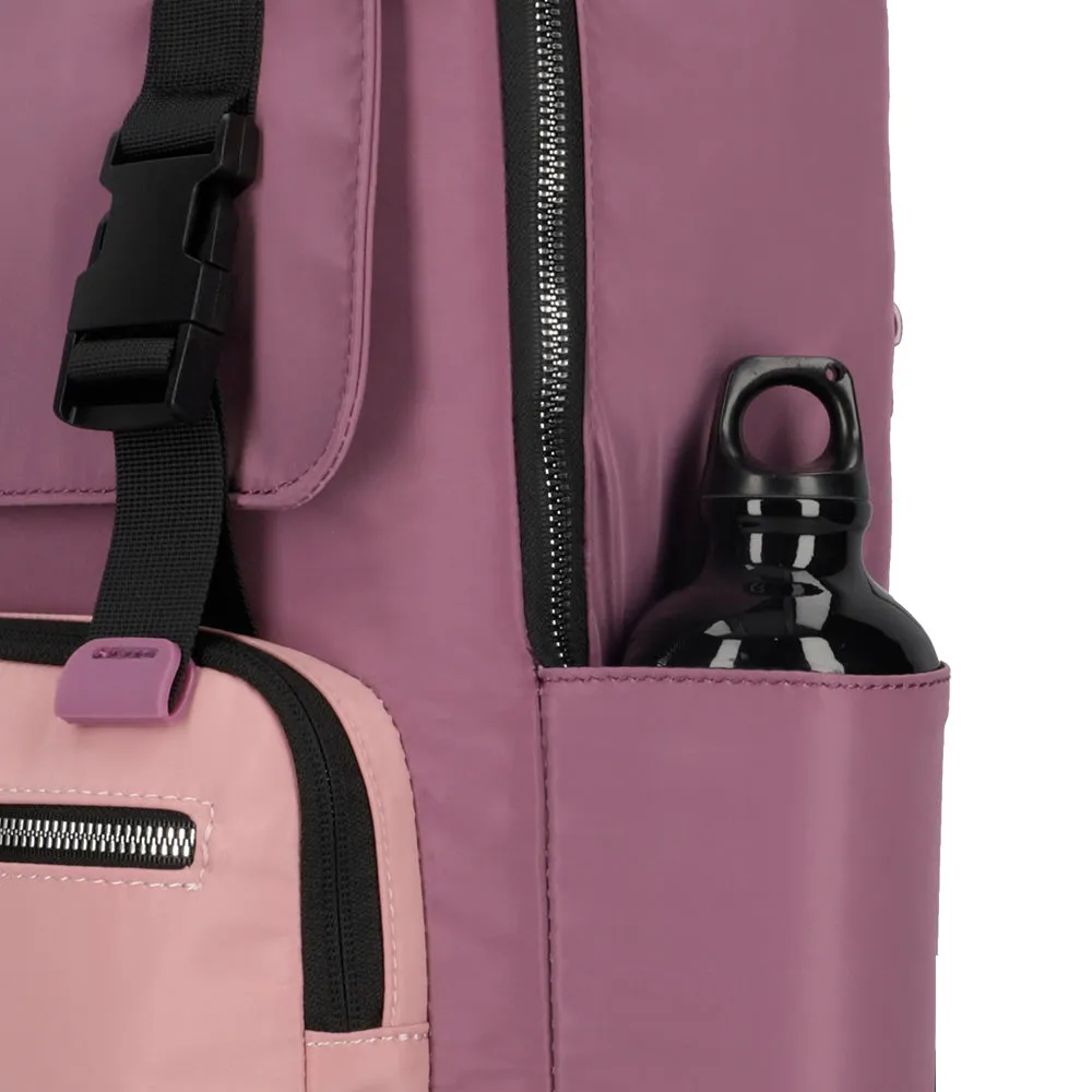 Mochila para laptop LEXIE 15 rosada/violeta