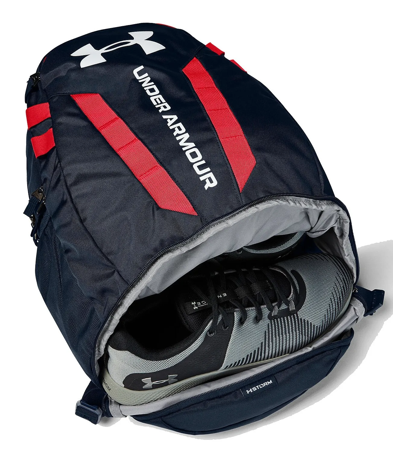 MOCHILA UNDER ARMOUR HUSTLE 5.0  409/ACADEMY/RED