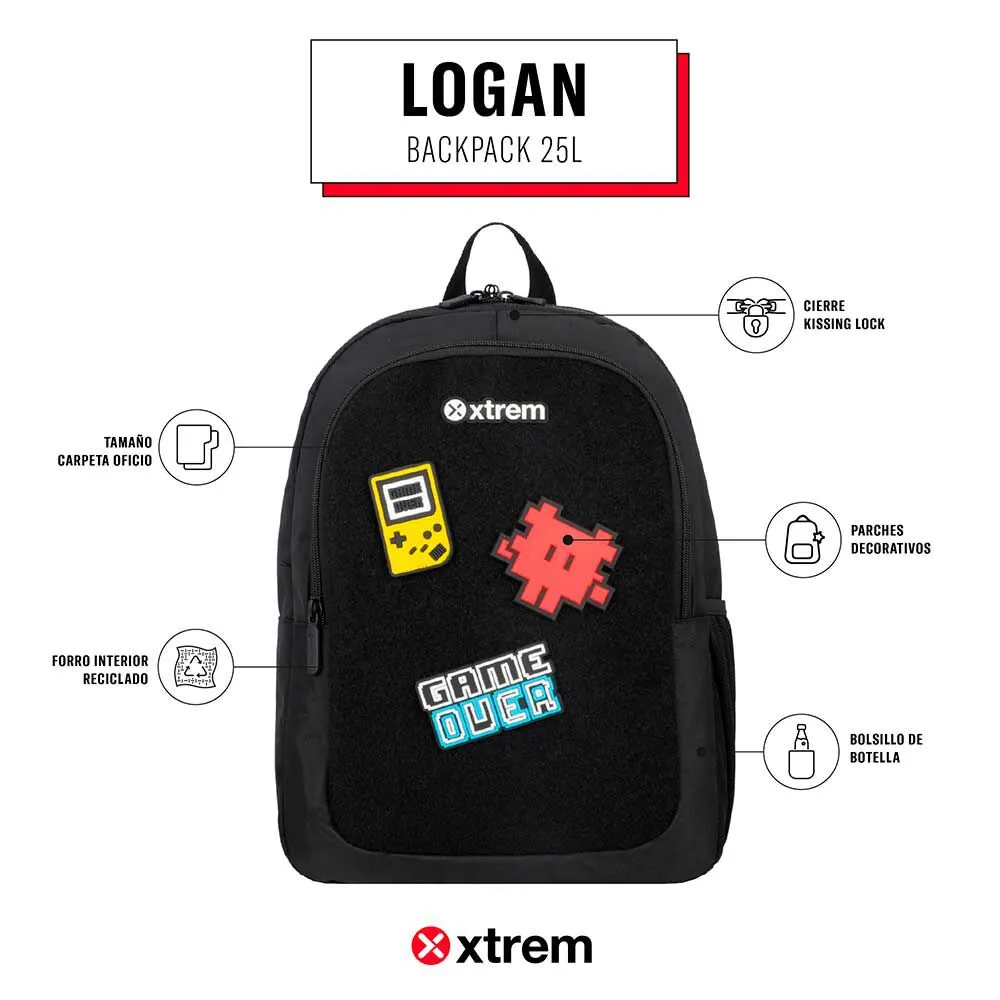 Mochila Xtrem Logan 5XT Negro/Azul