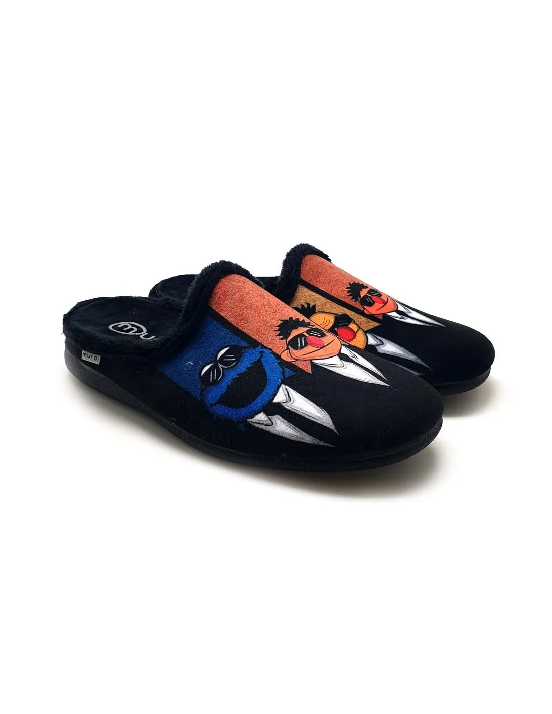 MURO ZAPATILLA CASA HOMBRE CON SERIGRAFIA DE EPI BLAS Y COCO BONITA Y CONFORTABLE 9825 XXX