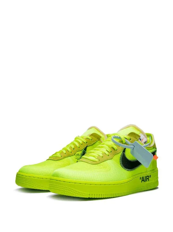 N370O Nike Air Force One off white neon Amarillo