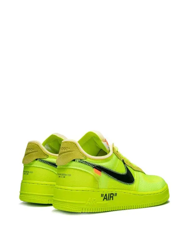 N370O Nike Air Force One off white neon Amarillo