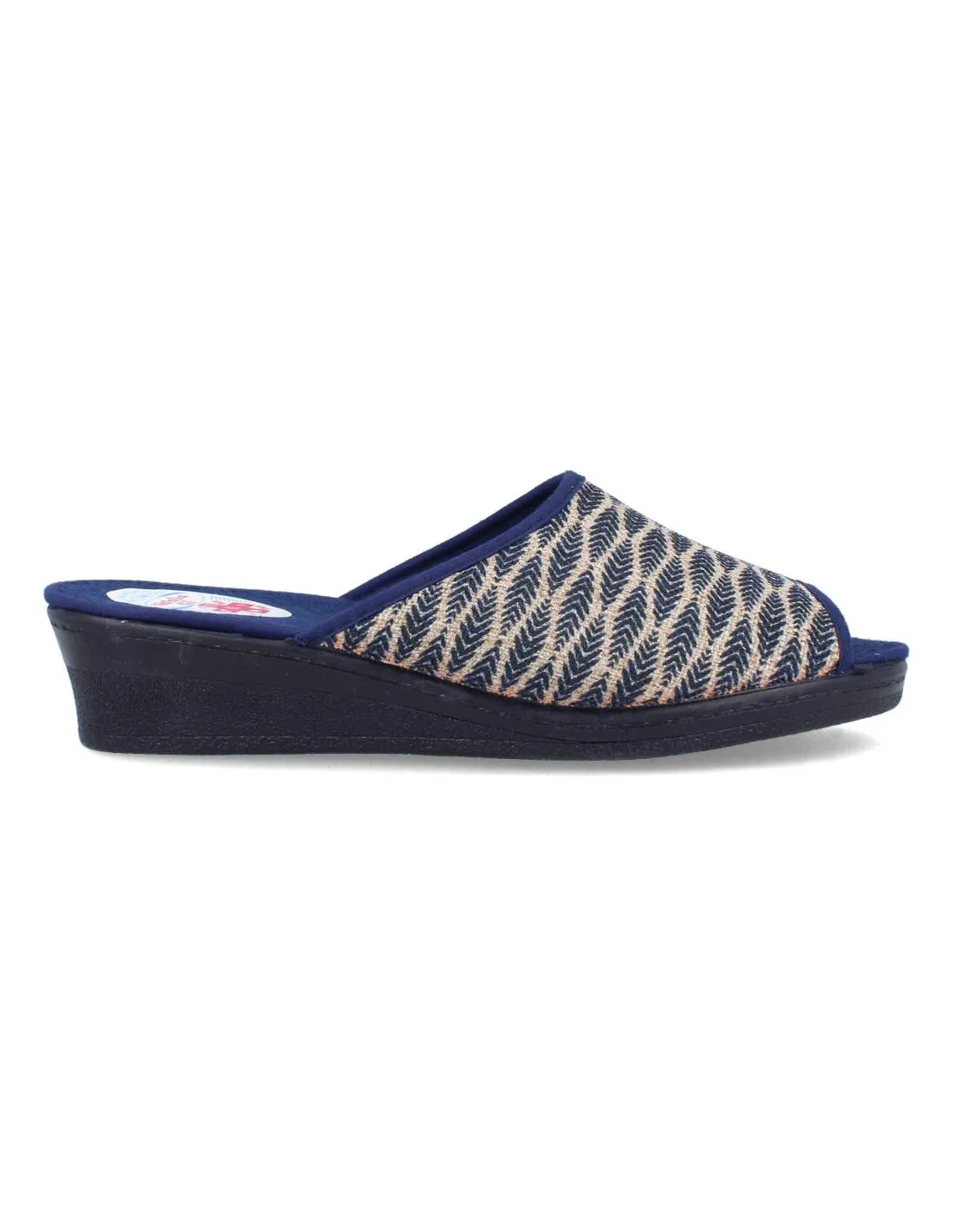NATALIA  ZAPATILLAS MUJER CUñA ESPIGA MARINO