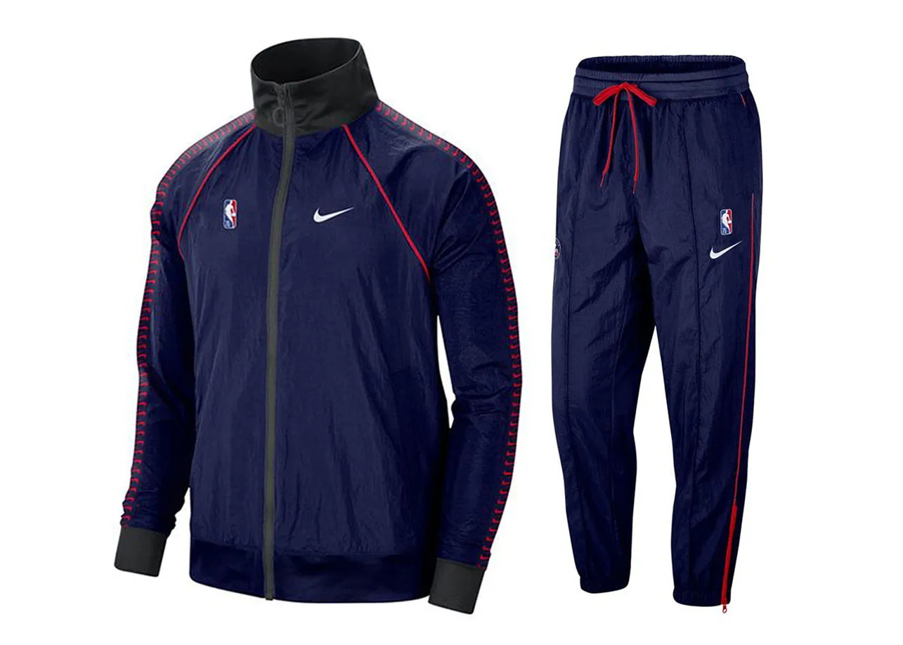 Nike NBA Brooklyn Nets Courtside Tracksuit Dark Blue