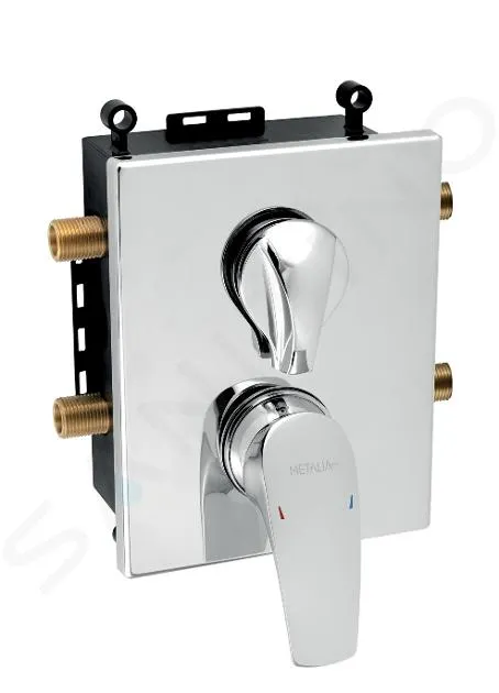 NOVASERVIS METALIA 57  GRIFO EMPOTRADO PARA 2 DISPOSITIVOS CON CUERPO, CROMO BOX57052R,0