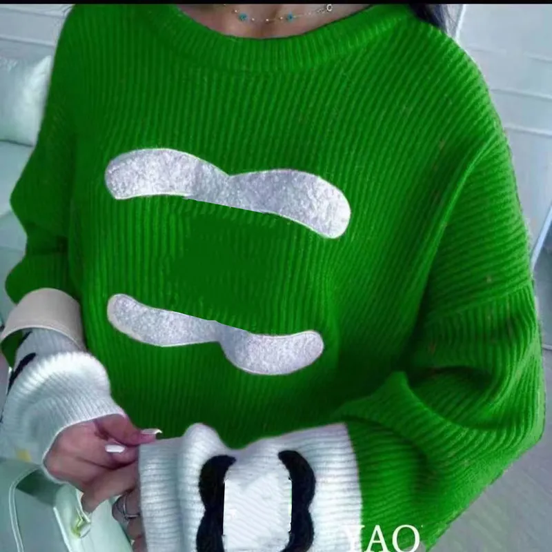 Nuevo Suéter de lana para mujer, suéter de punto suelto informal, Mini Vestido corto, abrigo cálido