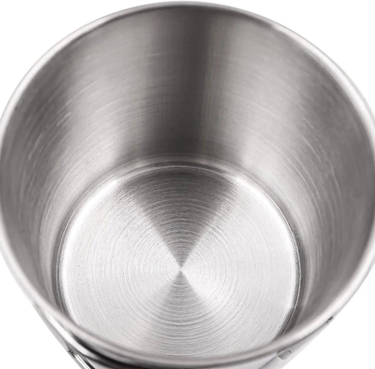 NUZAMAS Set de 6 Camping Campfire Taza con Asa 220ml 330ml 500ml Taza Plegable Acero Inoxidable Café Té Agua Sopa Taza para Send