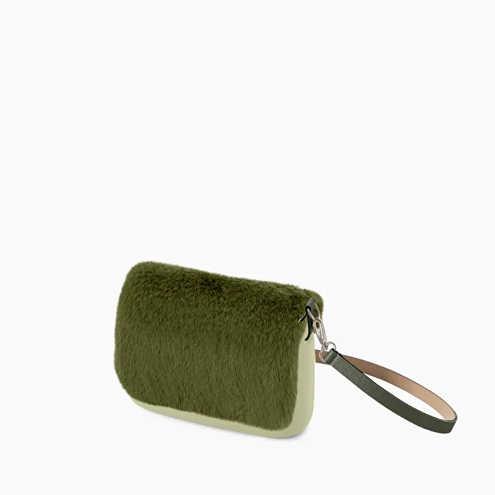 O pocket cargo y verde oscuro pelo sintético