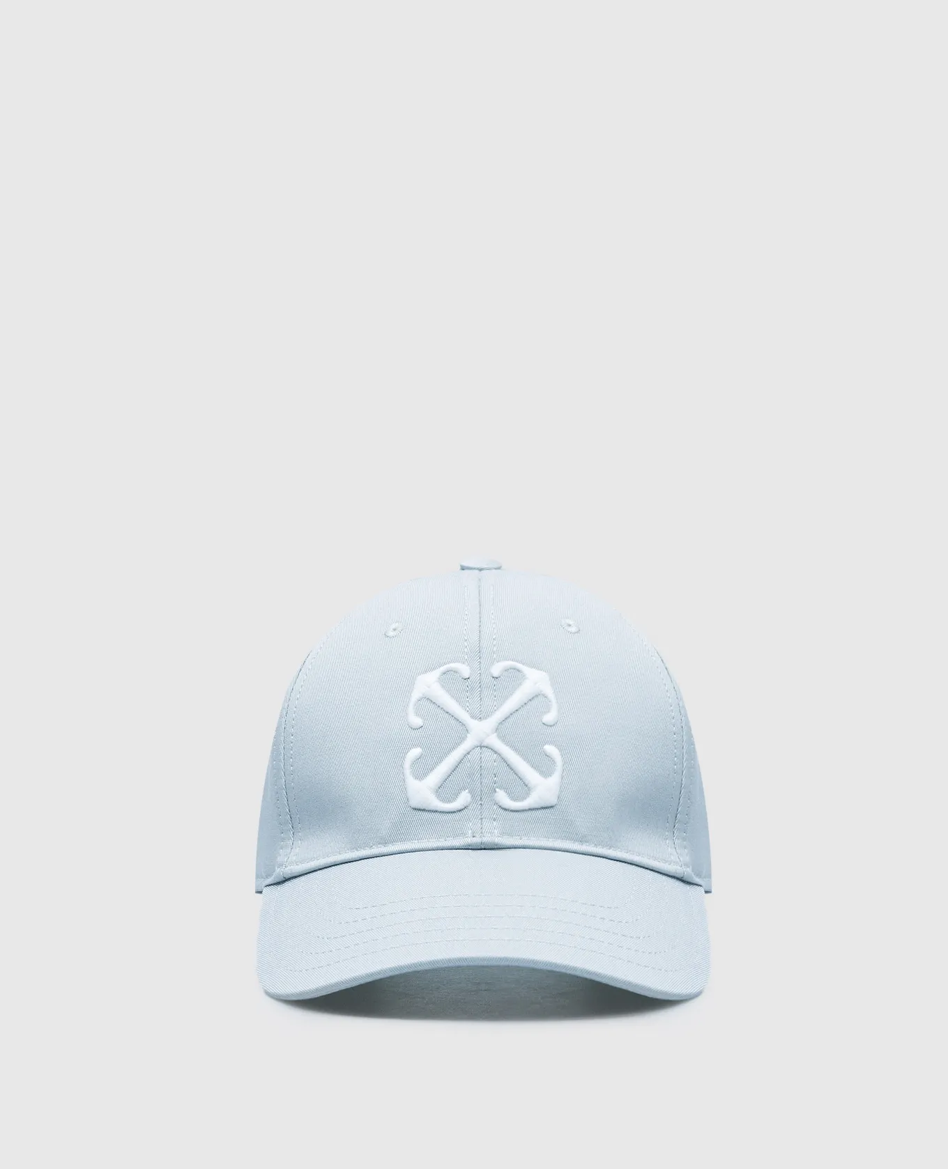 OFFWHITE GRAY CAP WITH MONOGRAM LOGO