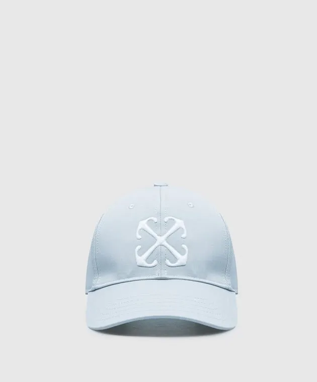 OFFWHITE GRAY CAP WITH MONOGRAM LOGO