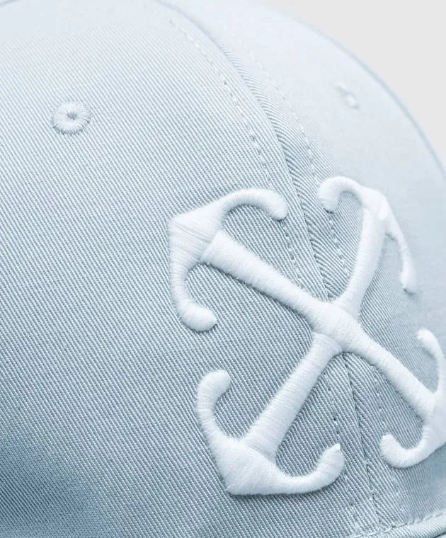OFFWHITE GRAY CAP WITH MONOGRAM LOGO