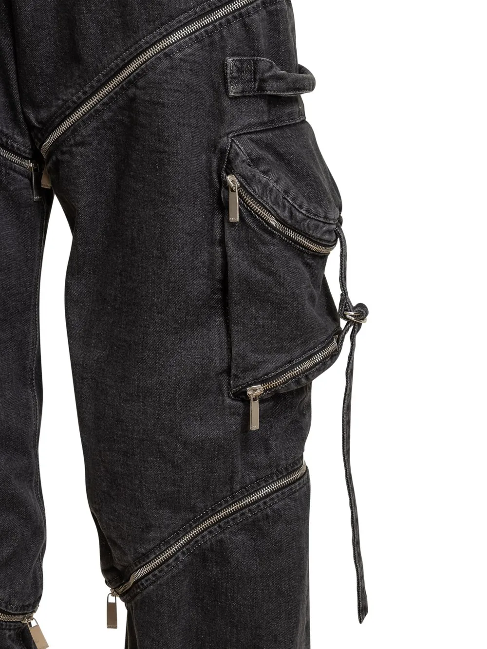 OFFWHITE ZIP DENIM CARGO PANTS