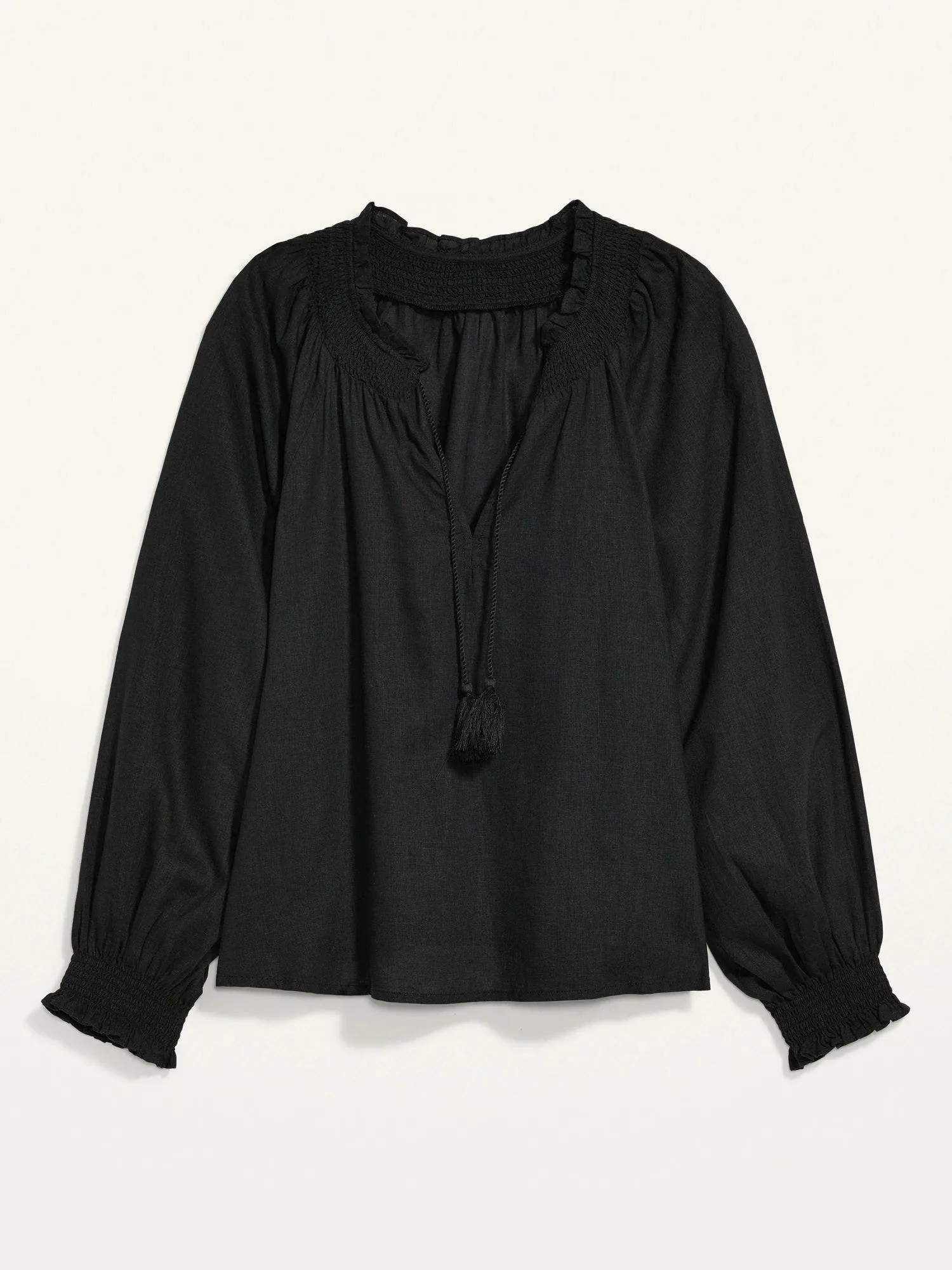 OLD NAVY Blusa de Lino Oversized Mujer