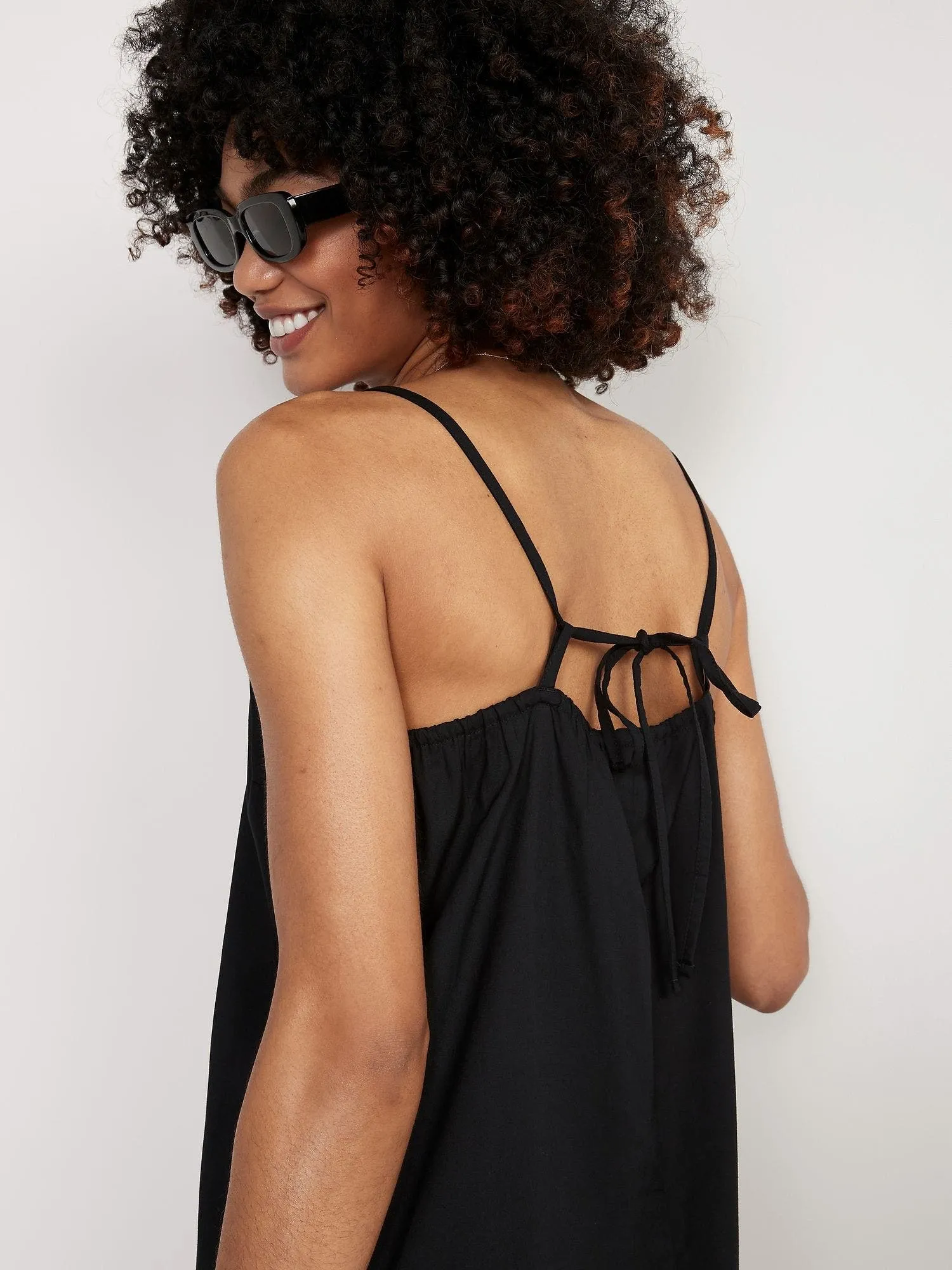 OLD NAVY Vestido Old Navy Slip Maxi Cordones Atrás Mujer