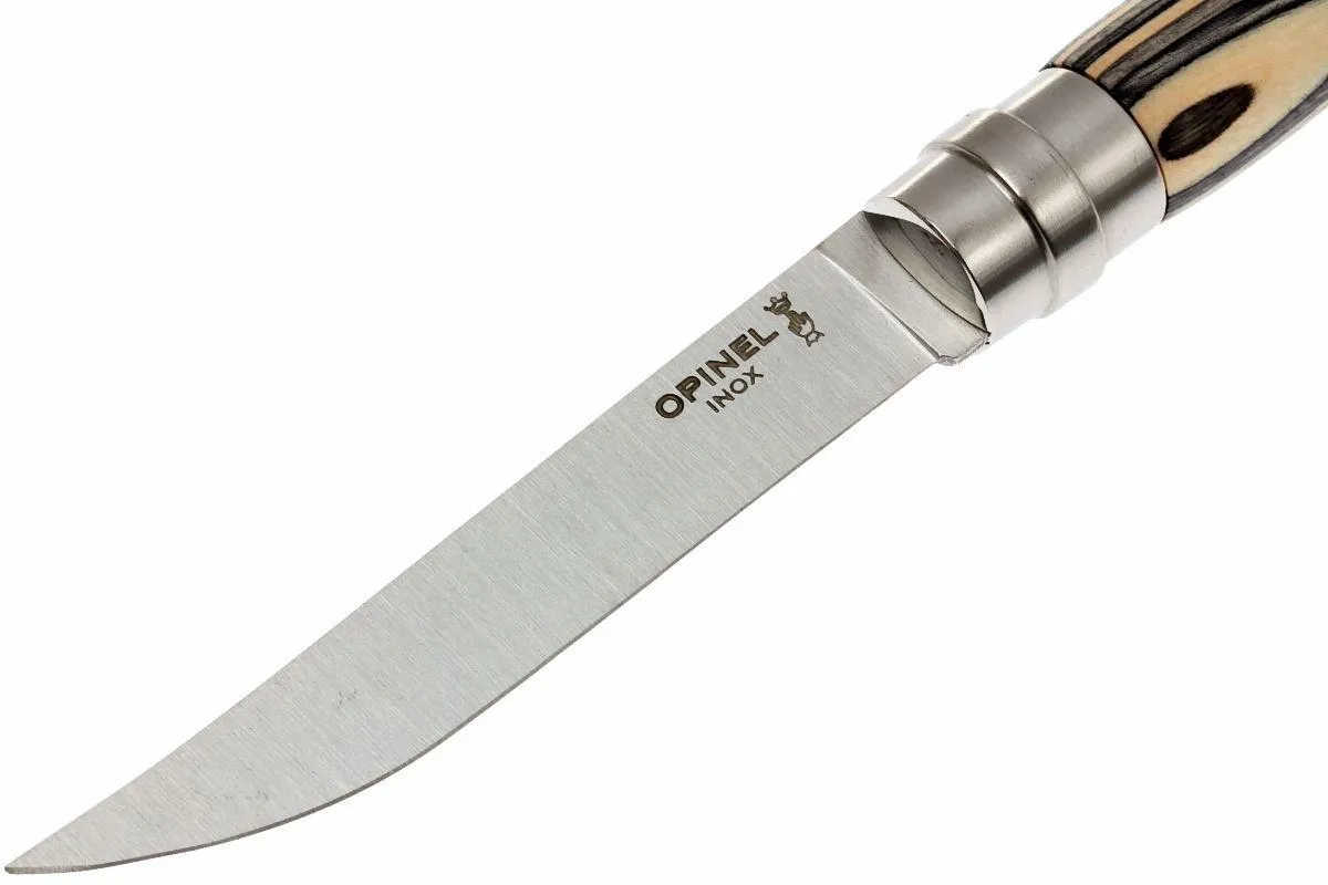 OPINEL 4UNIDADES SET DE CUCHILLOS PARA CARNE, MADERA DE ABEDUL